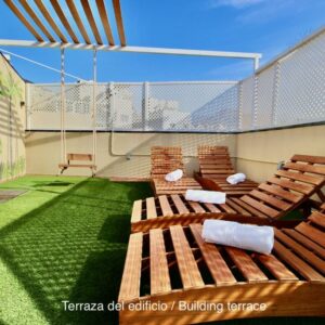 Terraza Apartamentos Ohana - Edificio Tonillo Habitaciones libres de humo Los Cristianos Habitaciones para familias