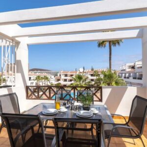 Piscina exterior Los Cristianos Terraza Apartamento con 2 terrazas en Los Cristianos