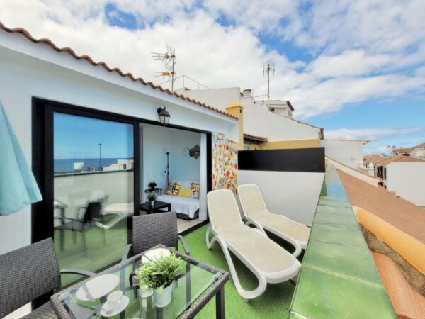 Puerto de la Cruz Summer Breeze Penthouse Terraza Habitaciones libres de humo Wi-Fi gratuito Calle Mequinez Ático