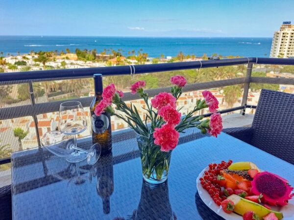 Jardín Cozy ocean and La Gomera view appartment Parking gratuito Terraza